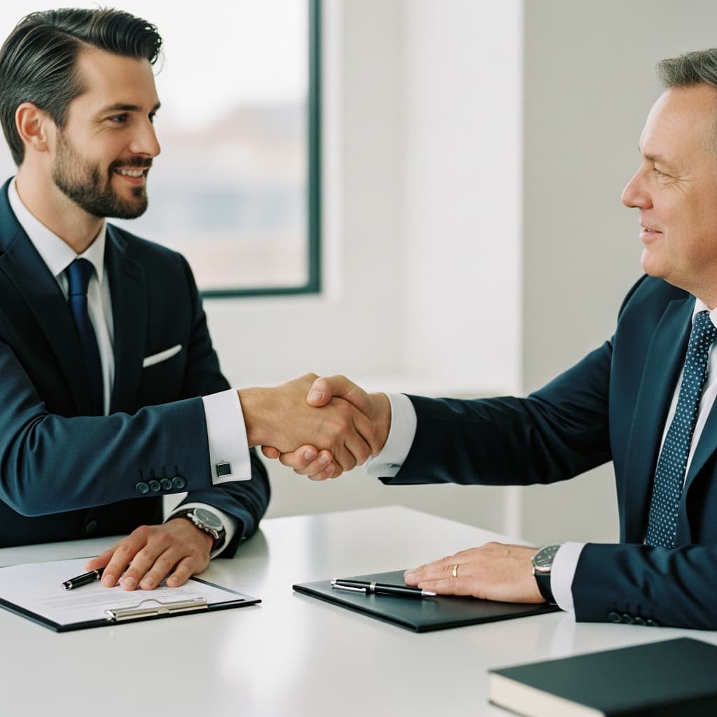 Socios cerrando un acuerdo Buy-Sell